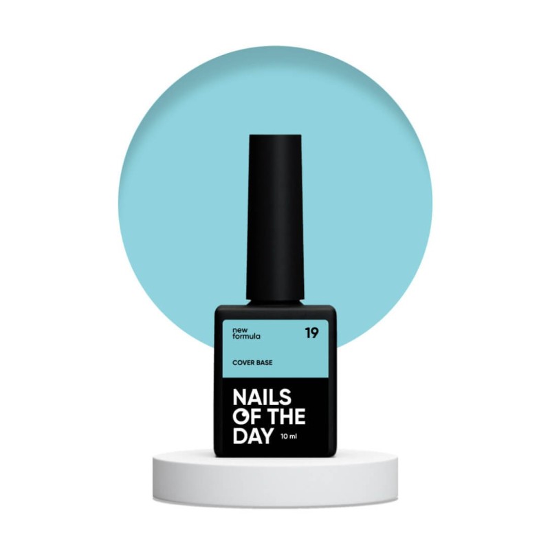 NAILSOFTHEDAY Cover base New 19, półprzezroczysta 10 ml NAILSOFTHEDAY Cover base New 19, półprzezroczysta 10 ml