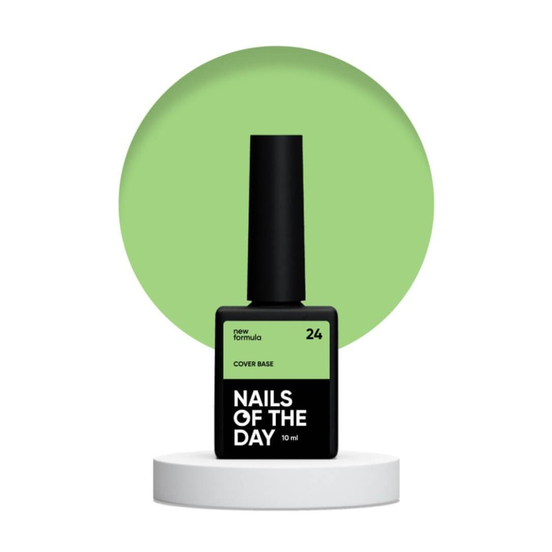 NAILSOFTHEDAY Cover base New 24, półprzezroczysta 10 ml NAILSOFTHEDAY Cover base New 24, półprzezroczysta 10 ml
