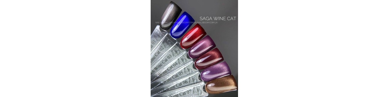 Wine Cat – lakiery hybrydowe cat eye w kolorach wina
