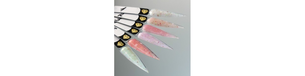 Crystal Gel Flower – żele budujące z kwiatowymi do paznokci