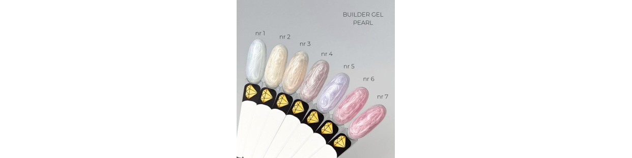 Crystal Gel Pearl – perłowe, żele budujące do paznokci