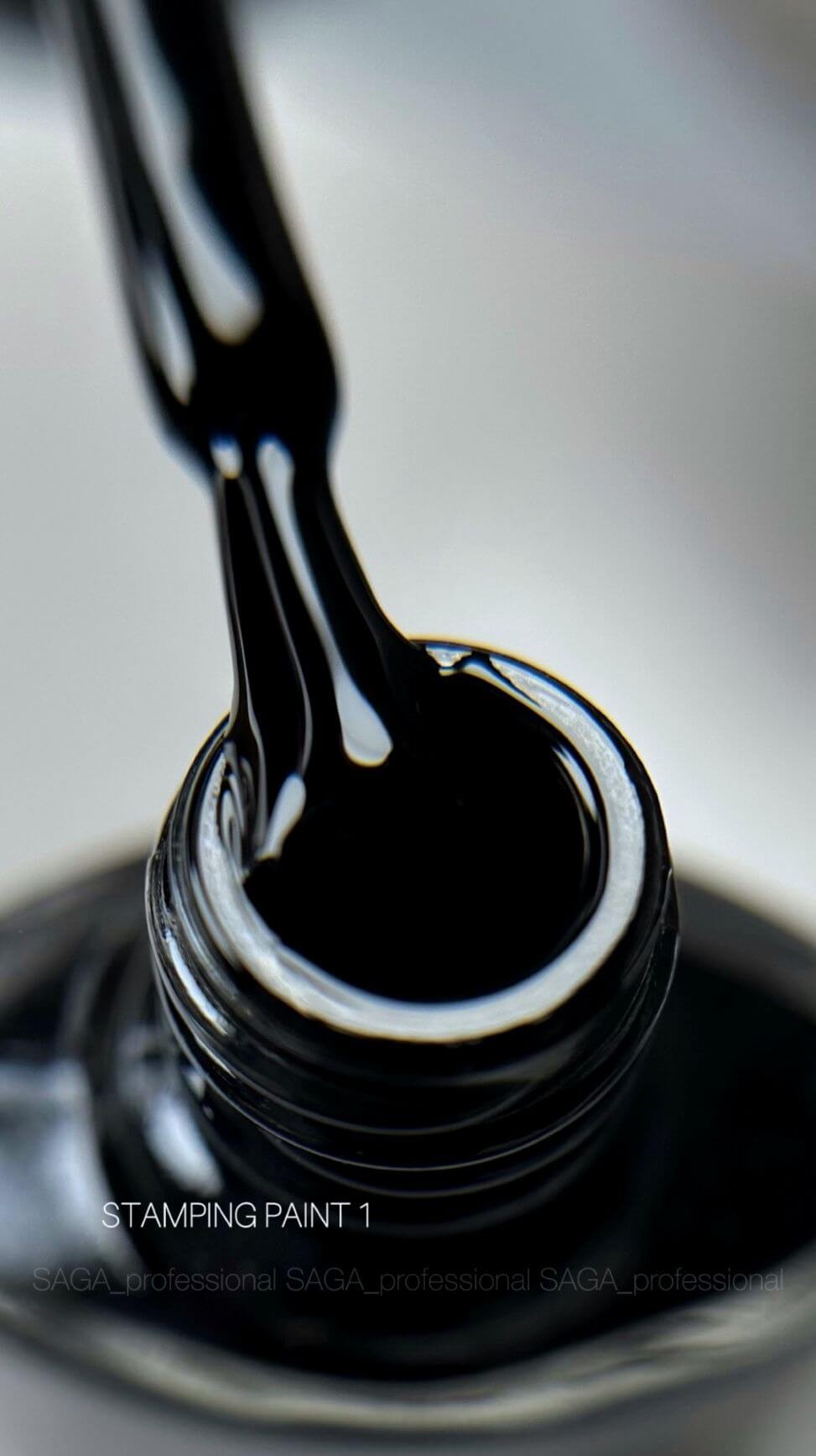 SAGA Professional Stamping Black Sticky, 8 ml