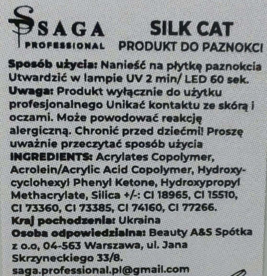 SAGA Professional Silk Cat 05, 10 ml - obrazek 3