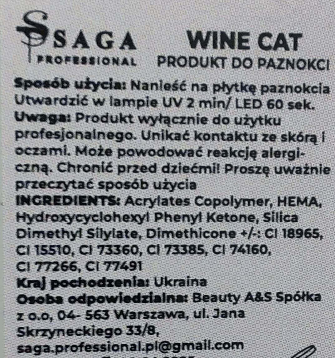 SAGA Professional Wine Cat 04, 10 ml - obrazek 3