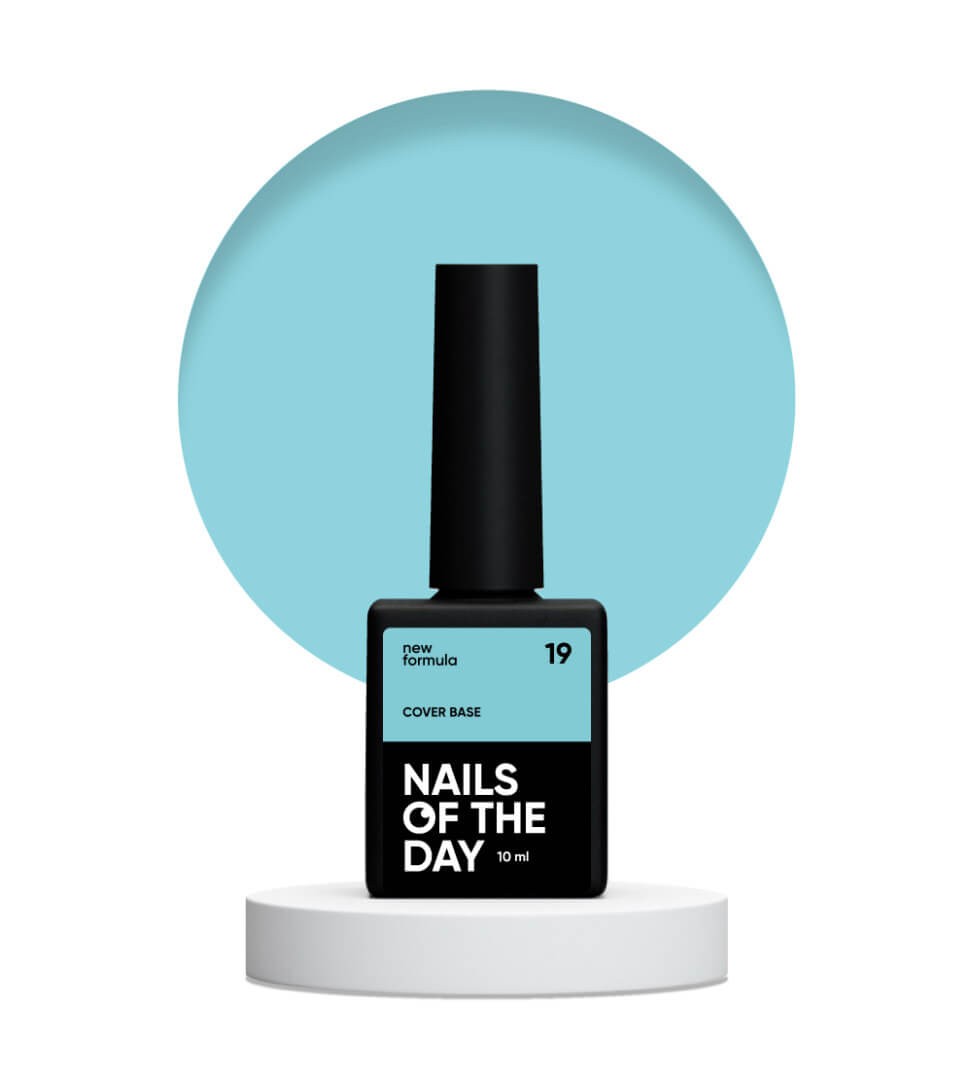 NAILSOFTHEDAY Cover base New 19, półprzezroczysta 10 ml