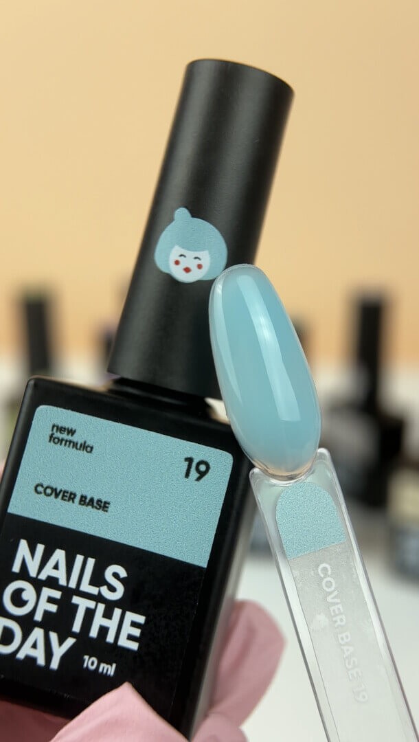 NAILSOFTHEDAY Cover base New 19, półprzezroczysta 10 ml - obrazek 2