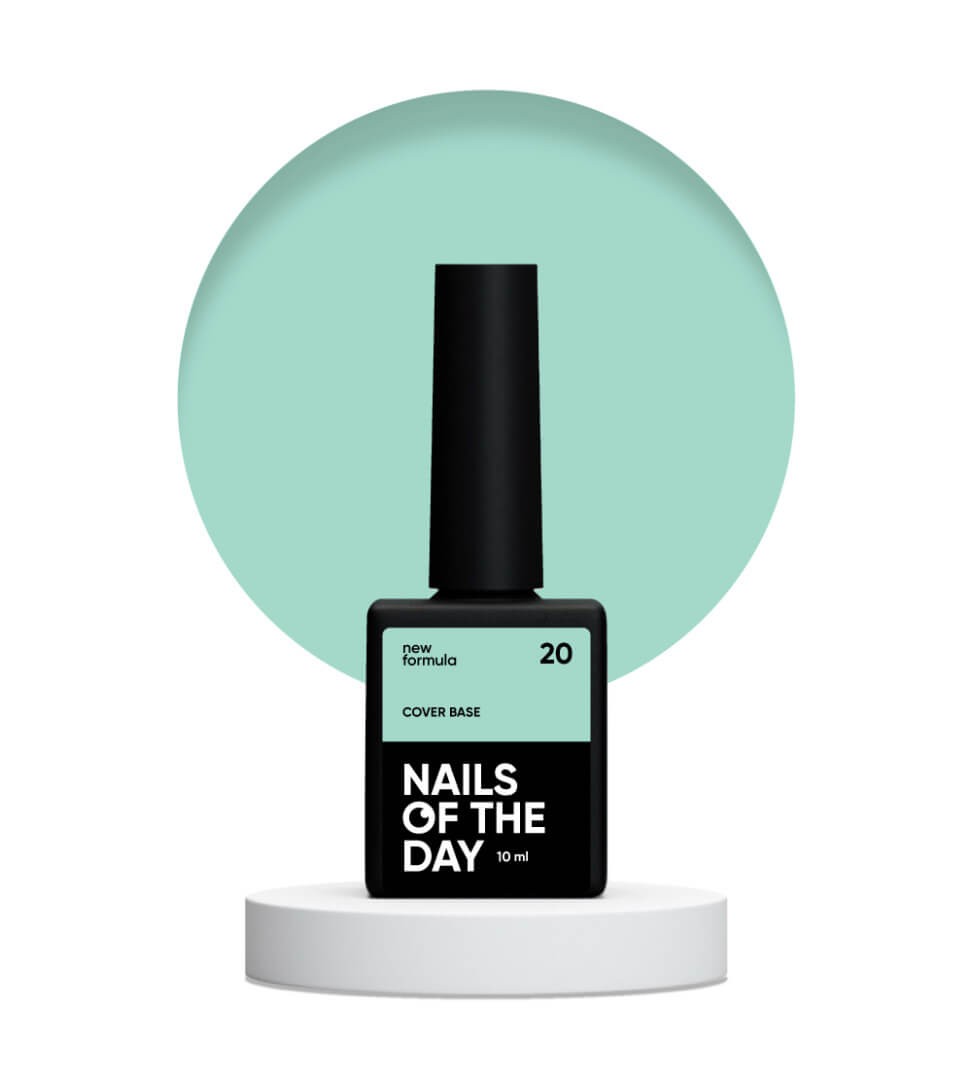 NAILSOFTHEDAY Cover base New 20, półprzezroczysta10 ml