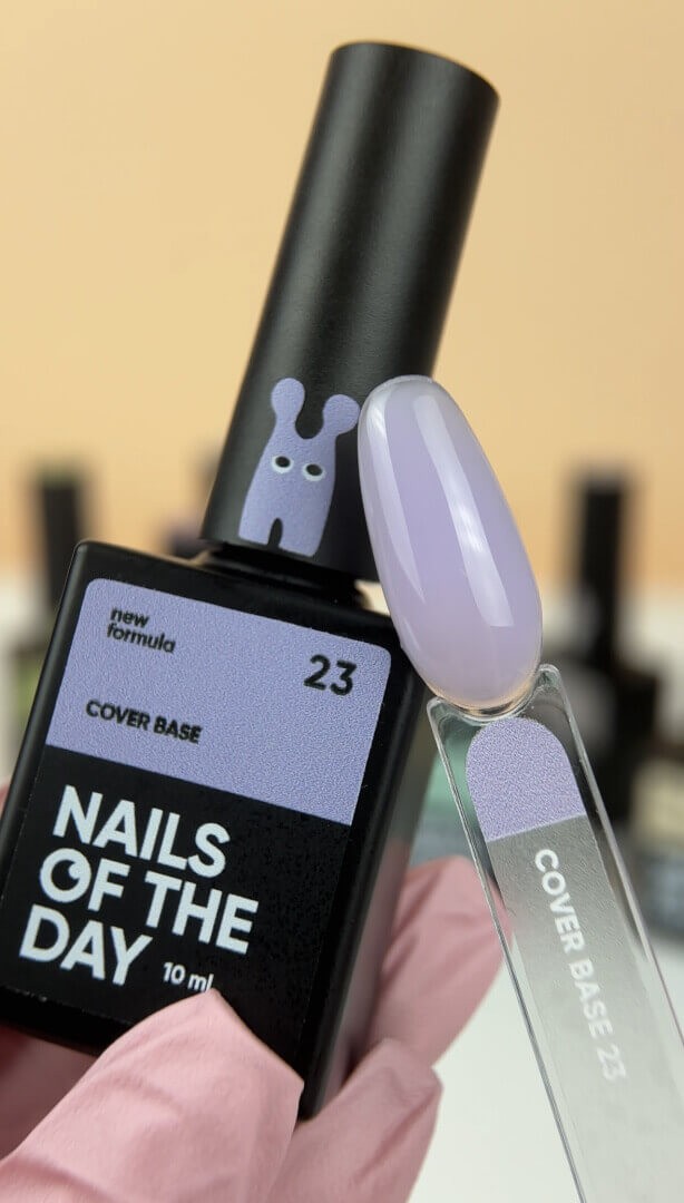 NAILSOFTHEDAY Cover base New 23, półprzezroczysta 10 ml - obrazek 2