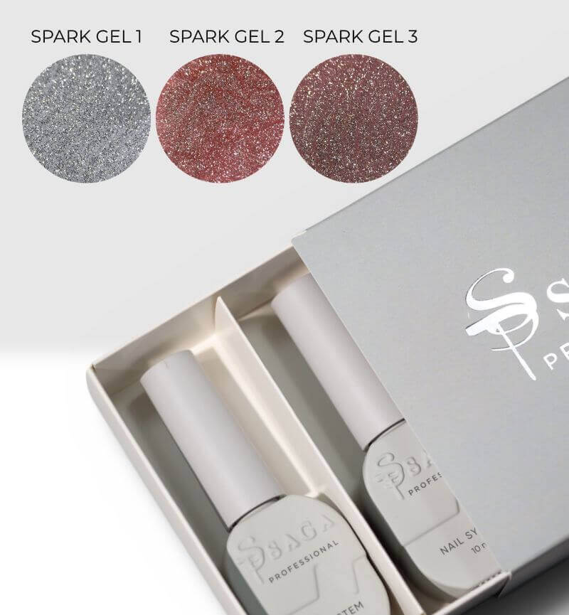 SAGA zestaw Spark gel 3 szt.